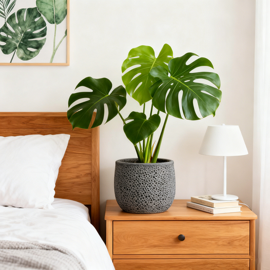 Grey Natural Flowerpot