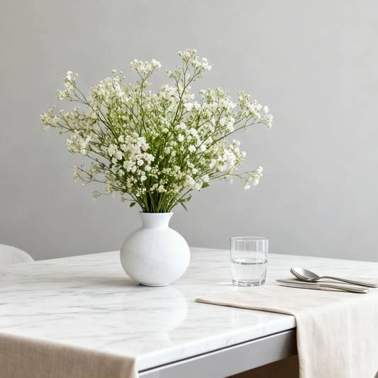 White Bulb Vase